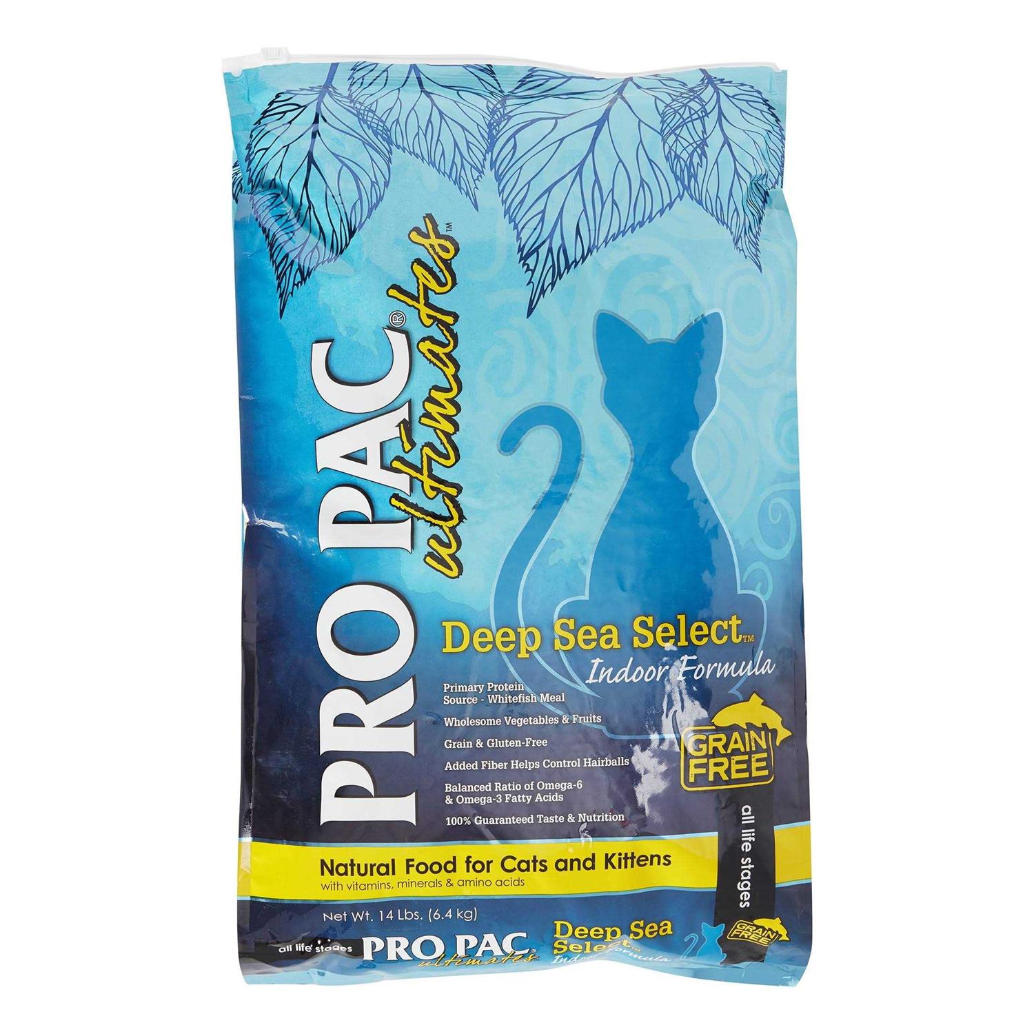Pro Pac Ultimates Deep Sea Select Grain Free Indoor Dry Cat Food