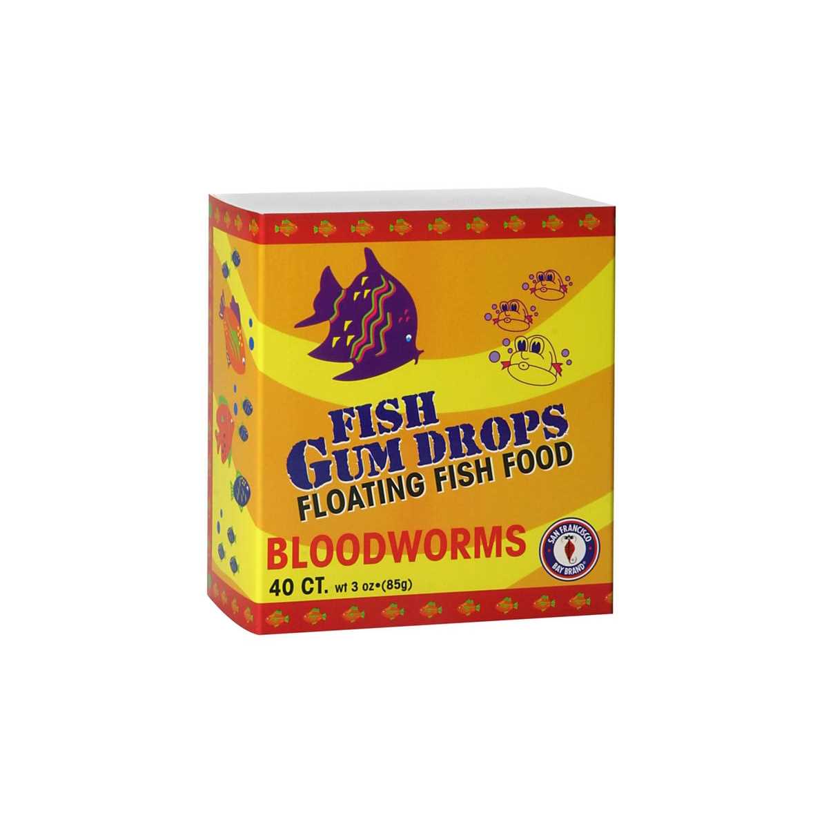 San Francisco Bay Coffee Fish Gum Drops Floating Fish Food Bloodworms