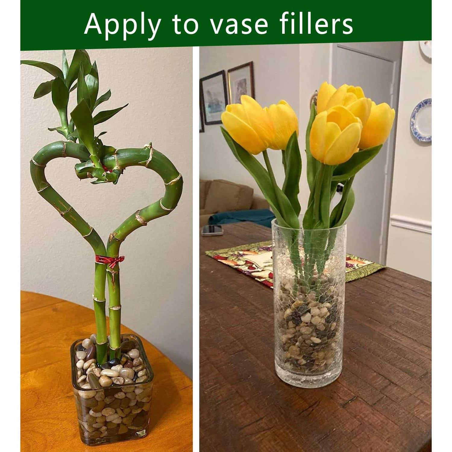 Voulosimi River Rock Stones Natural Decorative Polished Mixed Pebbles Gravel,Outdoor Decorative Stones for Plant Aquariums