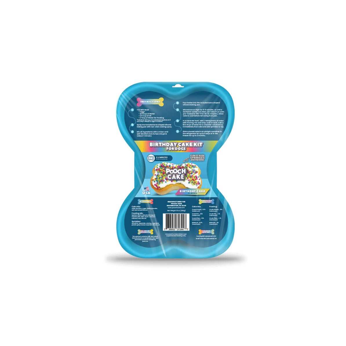 Pooch Cake Dog Birthday Kit with Sprinkles