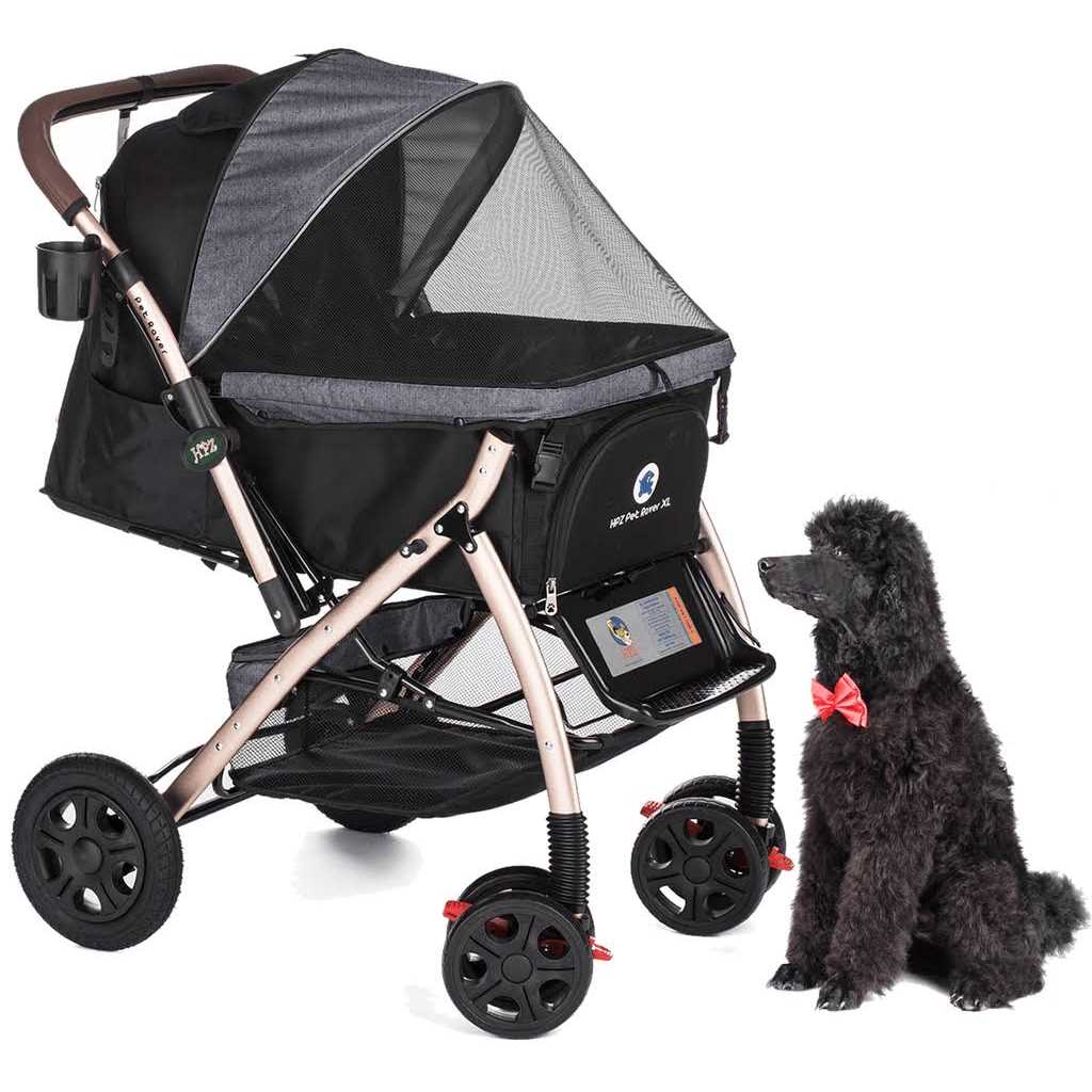 Pet Rover Extra Long Premium Pet Stroller