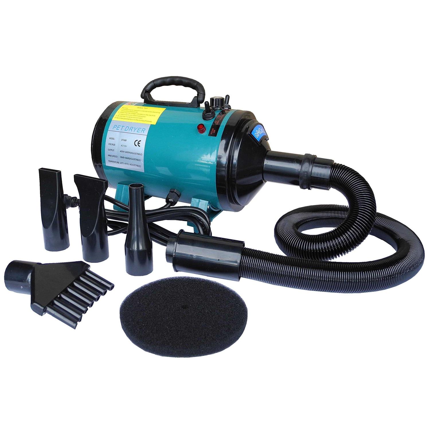 Go Pet Club Step-Less Adjustable Speed Dog & Cat Pet Grooming Dryer