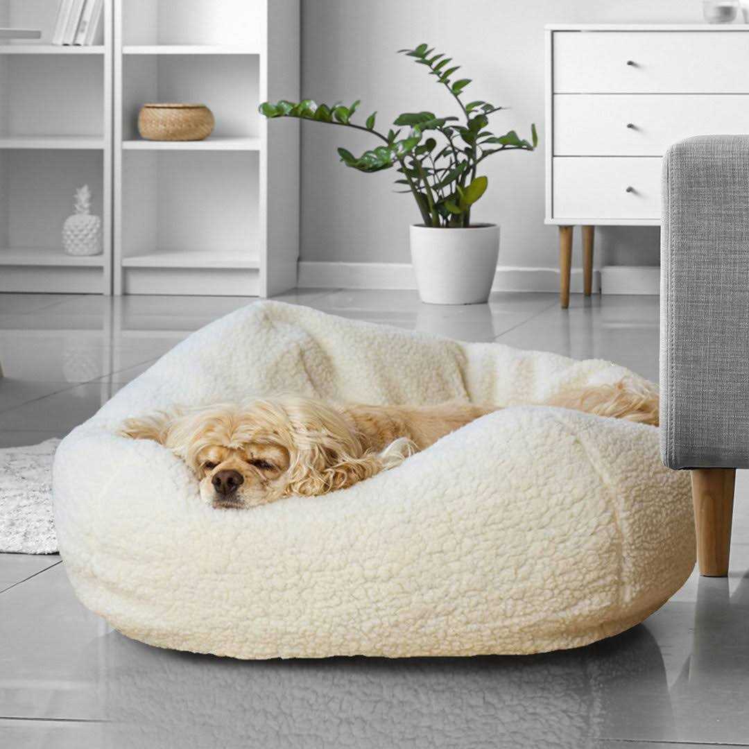 Carolina Pet Sherpa Puff Ball Bed