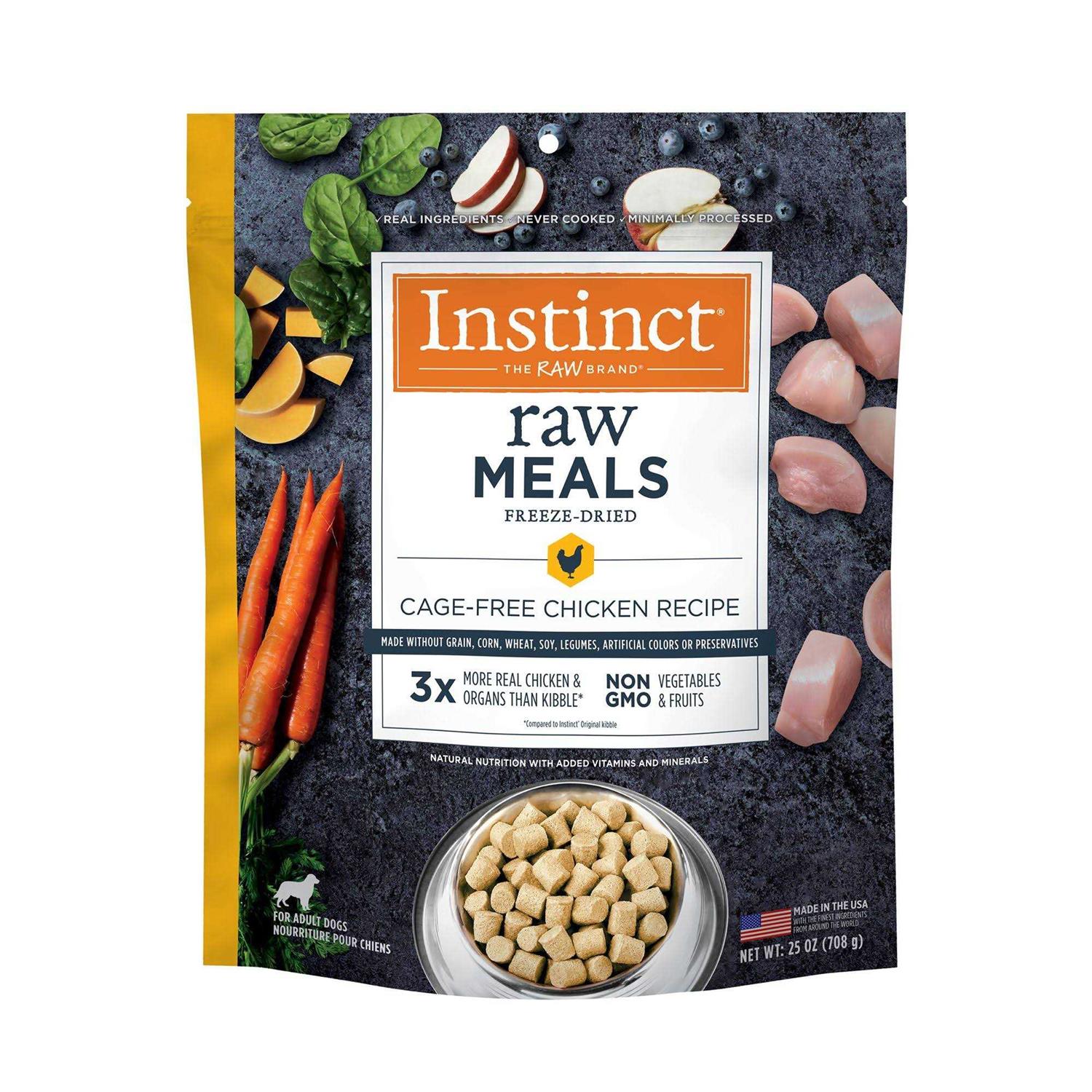 Instinct Freeze Dried Raw Meals Grain Free Recipe Dog Food