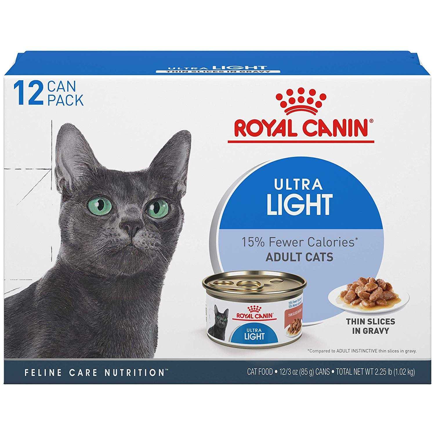 Royal Canin Feline Weight Care Thin Slices in Gravy Canned Adult Wet Cat Food Multipack