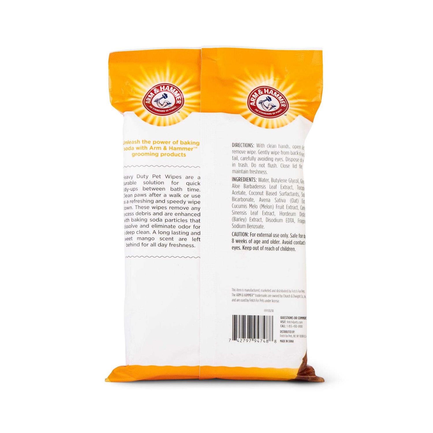 Arm & Hammer Heavy Duty Pet Wipes