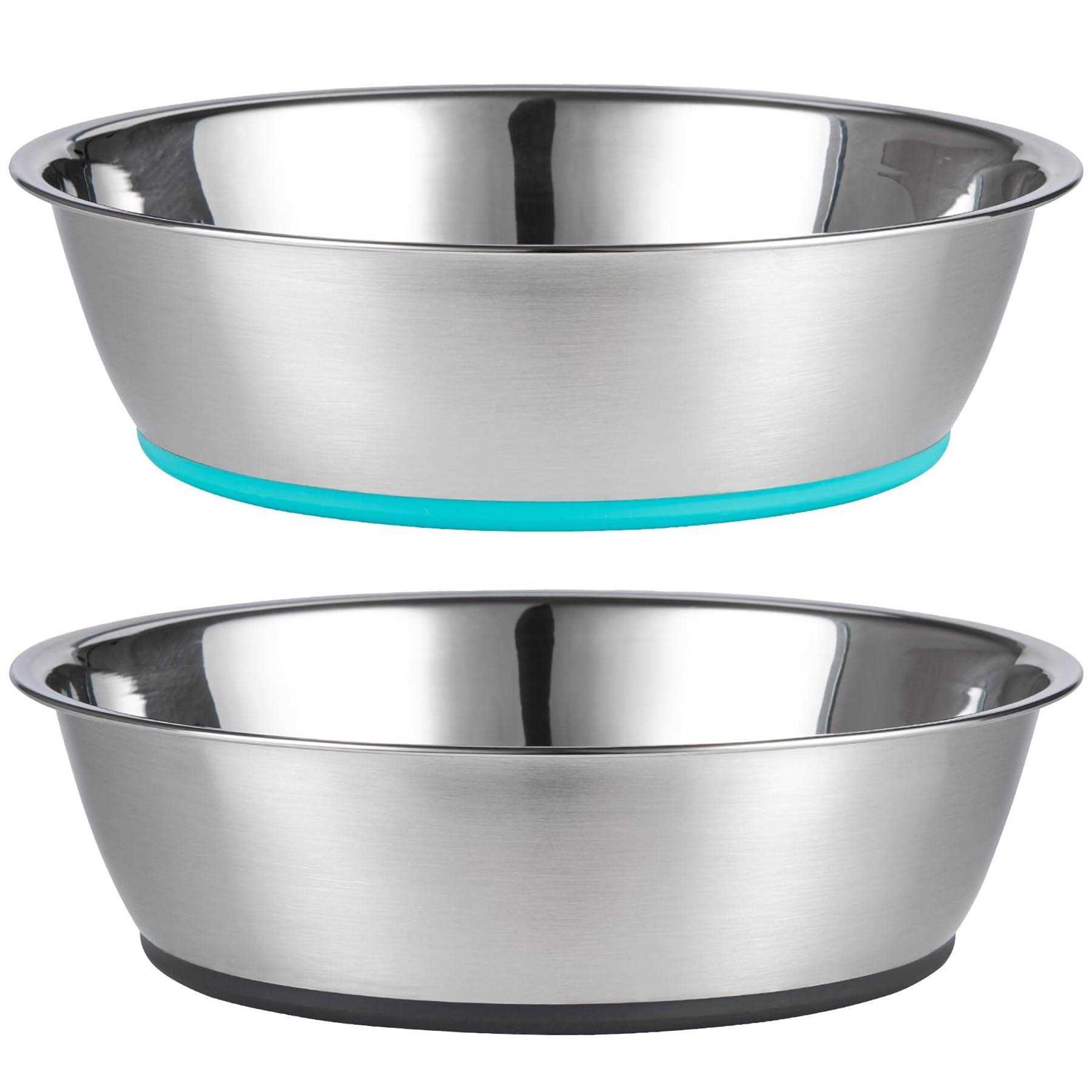 PEGGY11 Deep Stainless Steel Anti-Slip Dog Bowls