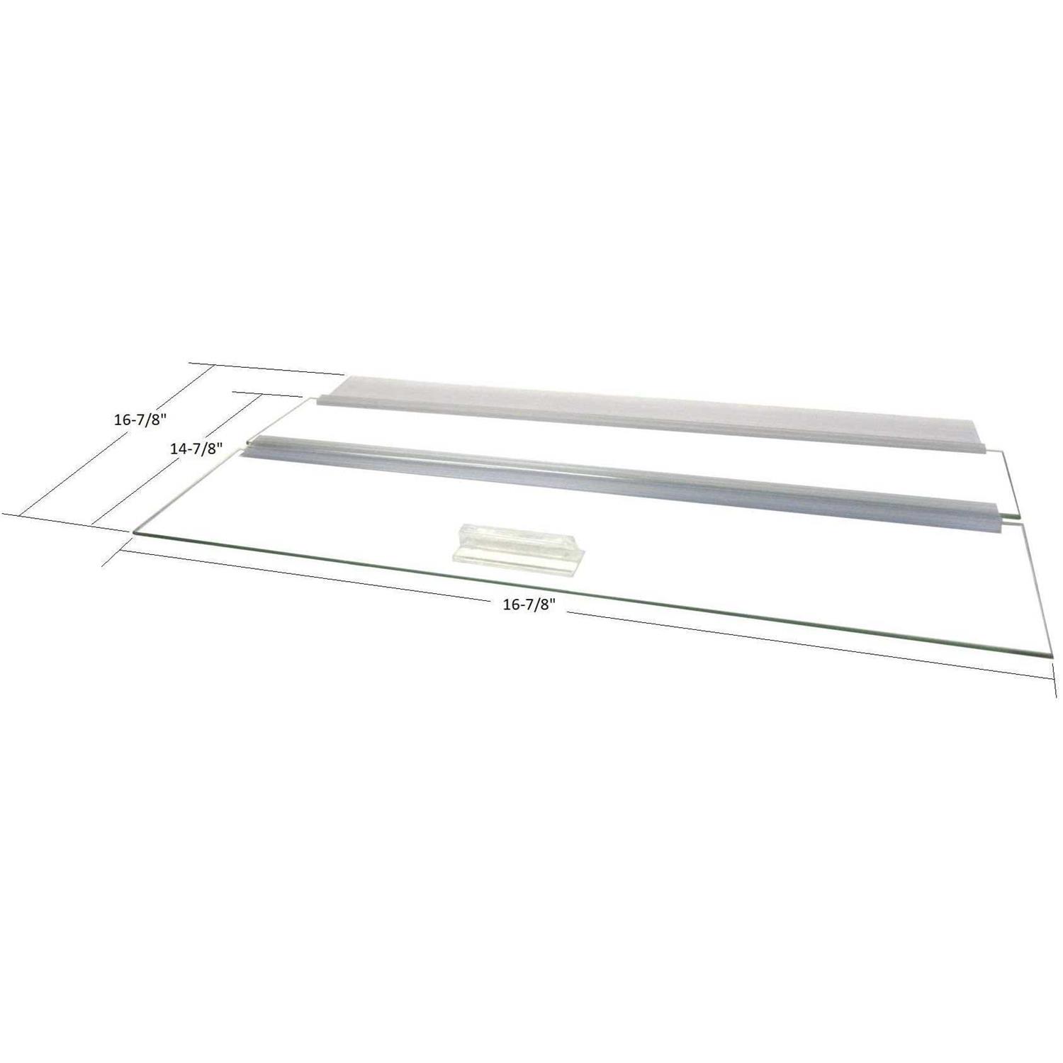 Blue Spotted Glass Canopy for Aquariums with and Without Center Braces