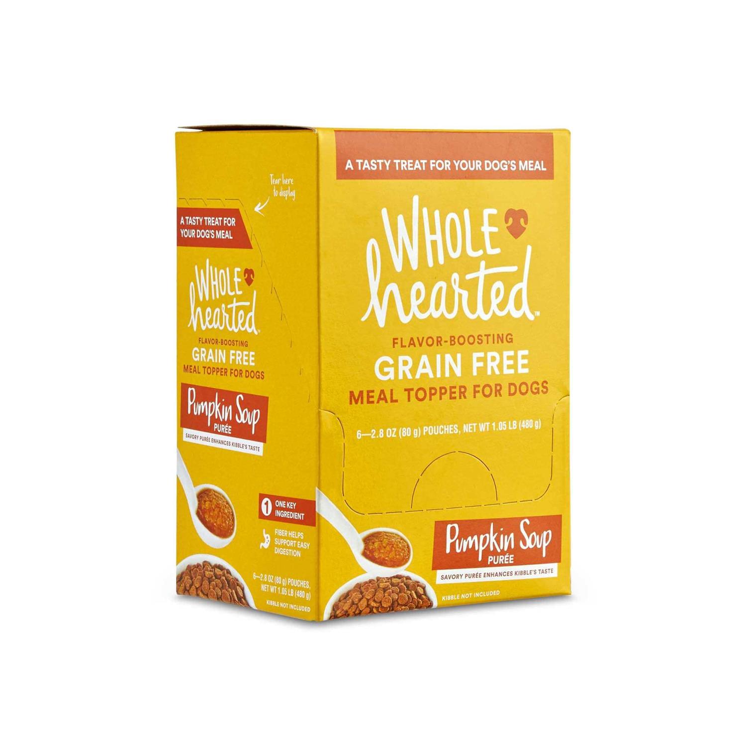WholeHearted Pumpkin Soup Puree Dog Meal Topper