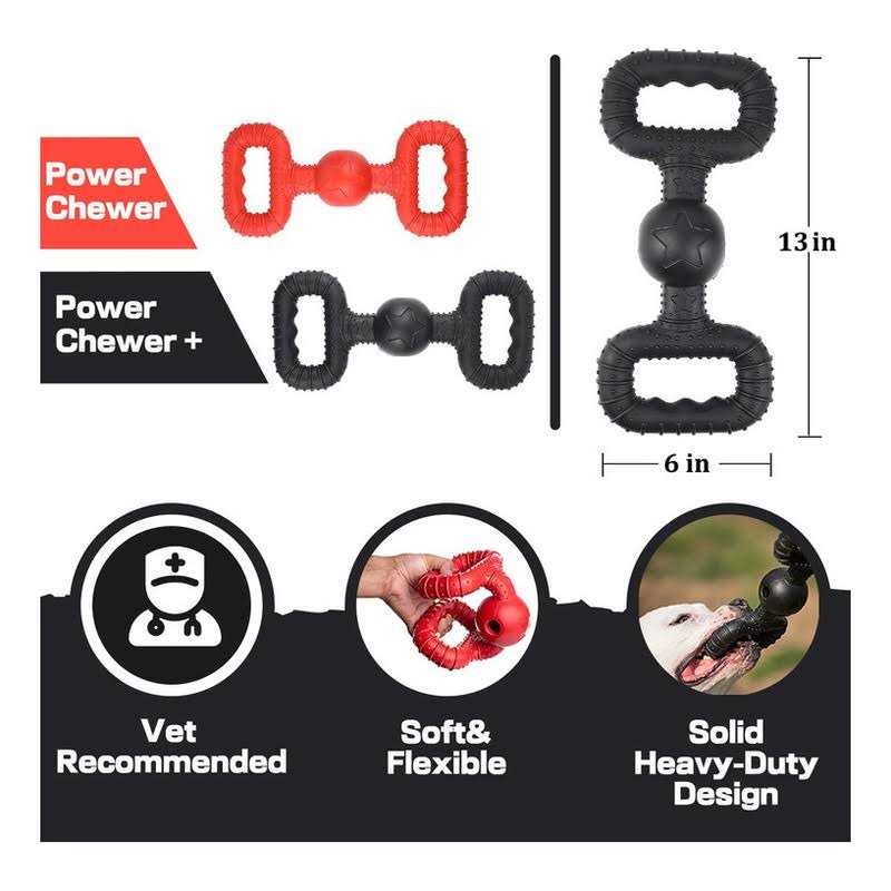 BiteKing Natural Rubber Dog Toys for Large Aggressive Chewers