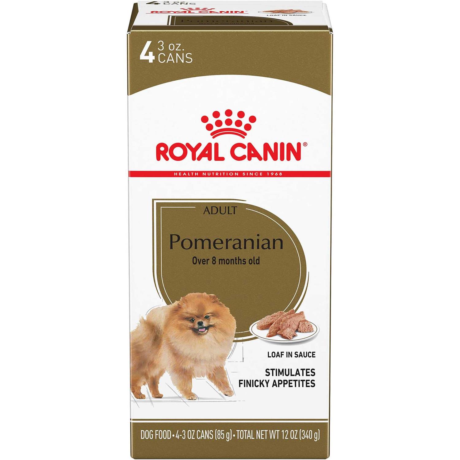 Royal Canin Breed Health Nutrition Pomeranian Adult Loaf in Sauce Wet Dog Food
