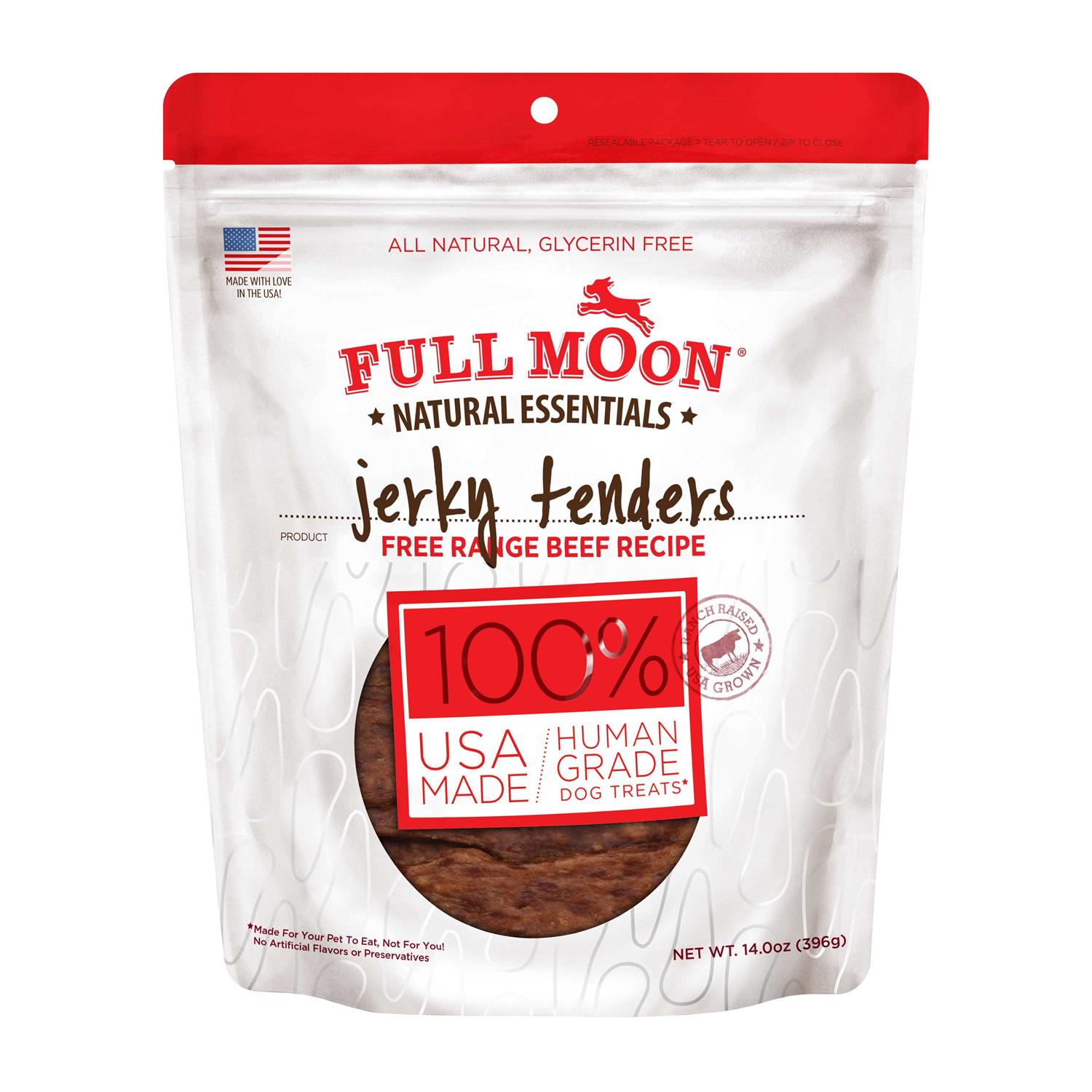 Full Moon Essentials Beef Jerky Tenders Dog Treats