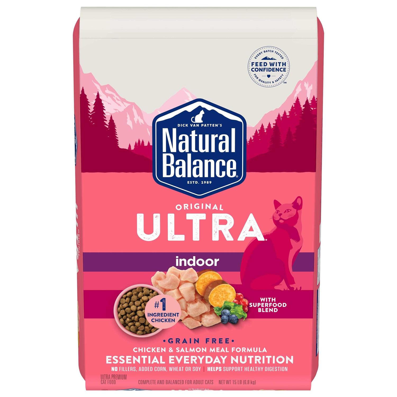 Natural Balance Original Ultra Dry Cat Food Indoor Chicken & Salmon Meal