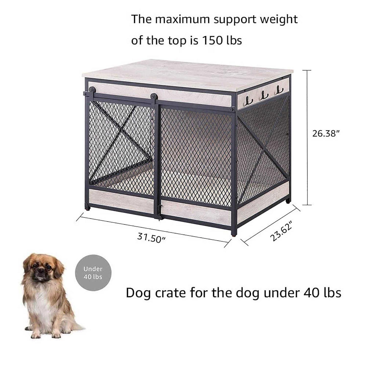 Unipaws Furniture Style Sliding Door Dog Crate
