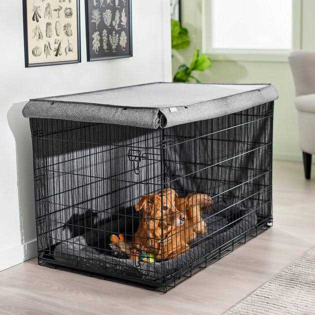 Frisco Faux linen Dog Crate Cover
