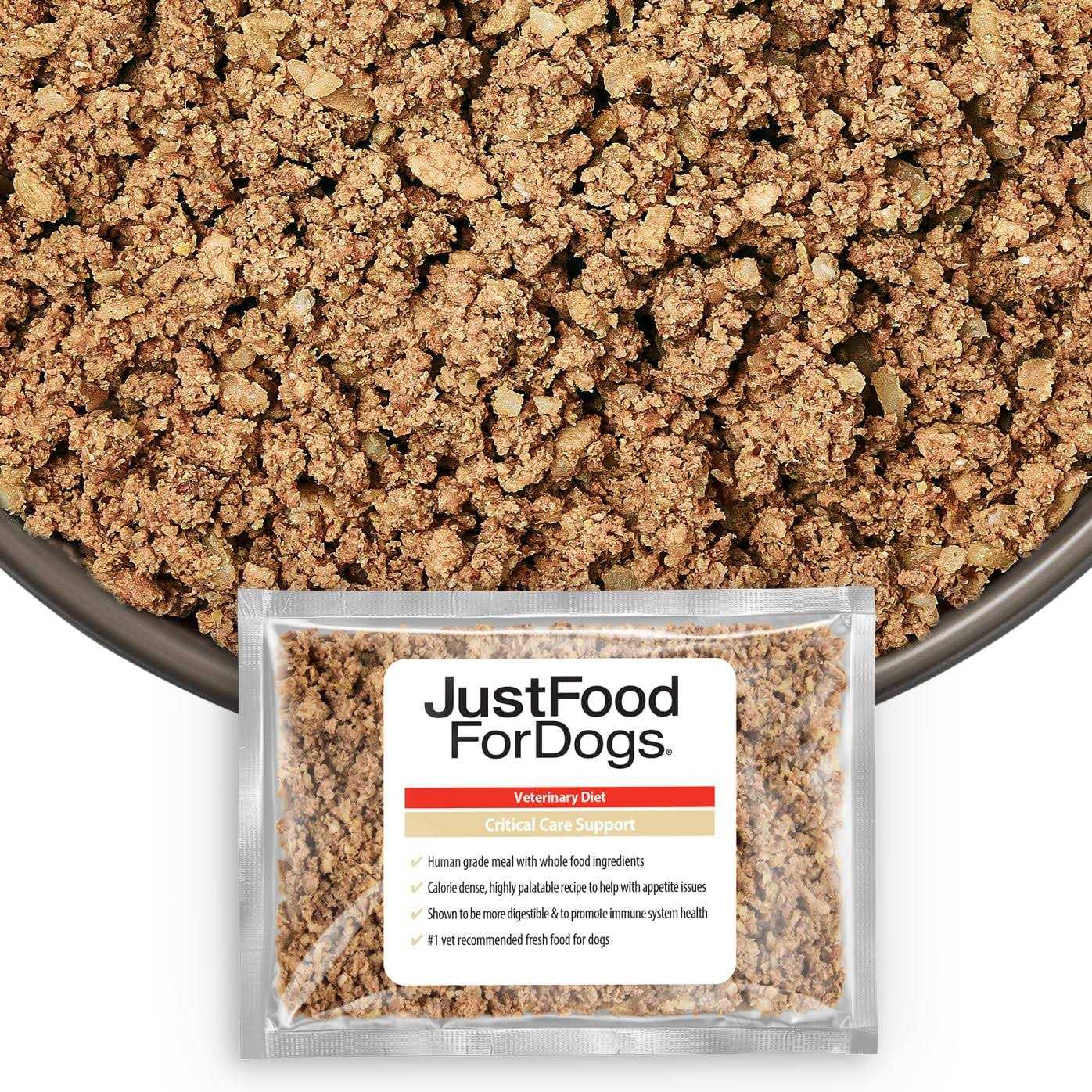 JustFoodForDogs Just Food for Dogs Veterinary Diet Critical Care Support Fresh Frozen Dog Food