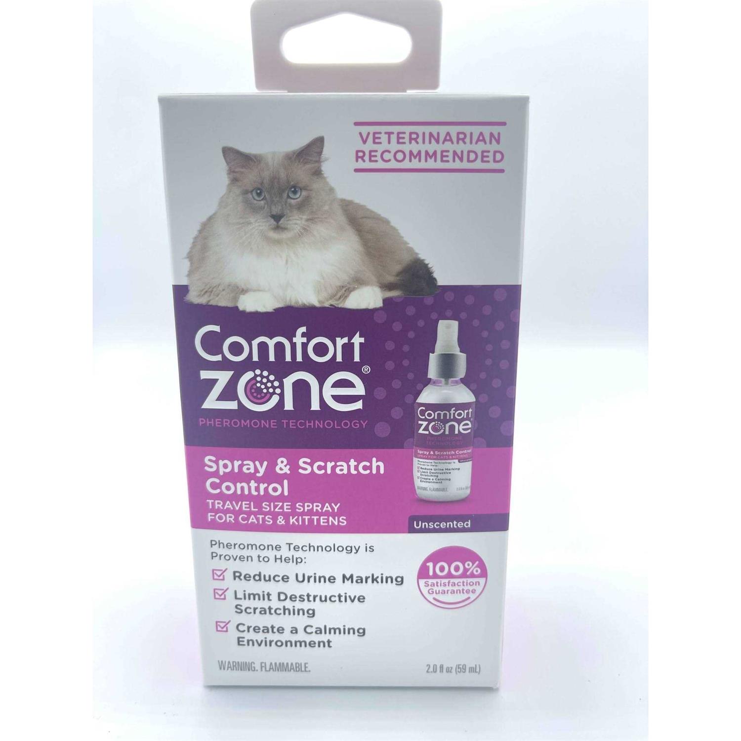 Spray Comfort Zone Cat Calming Spray & Scratch
