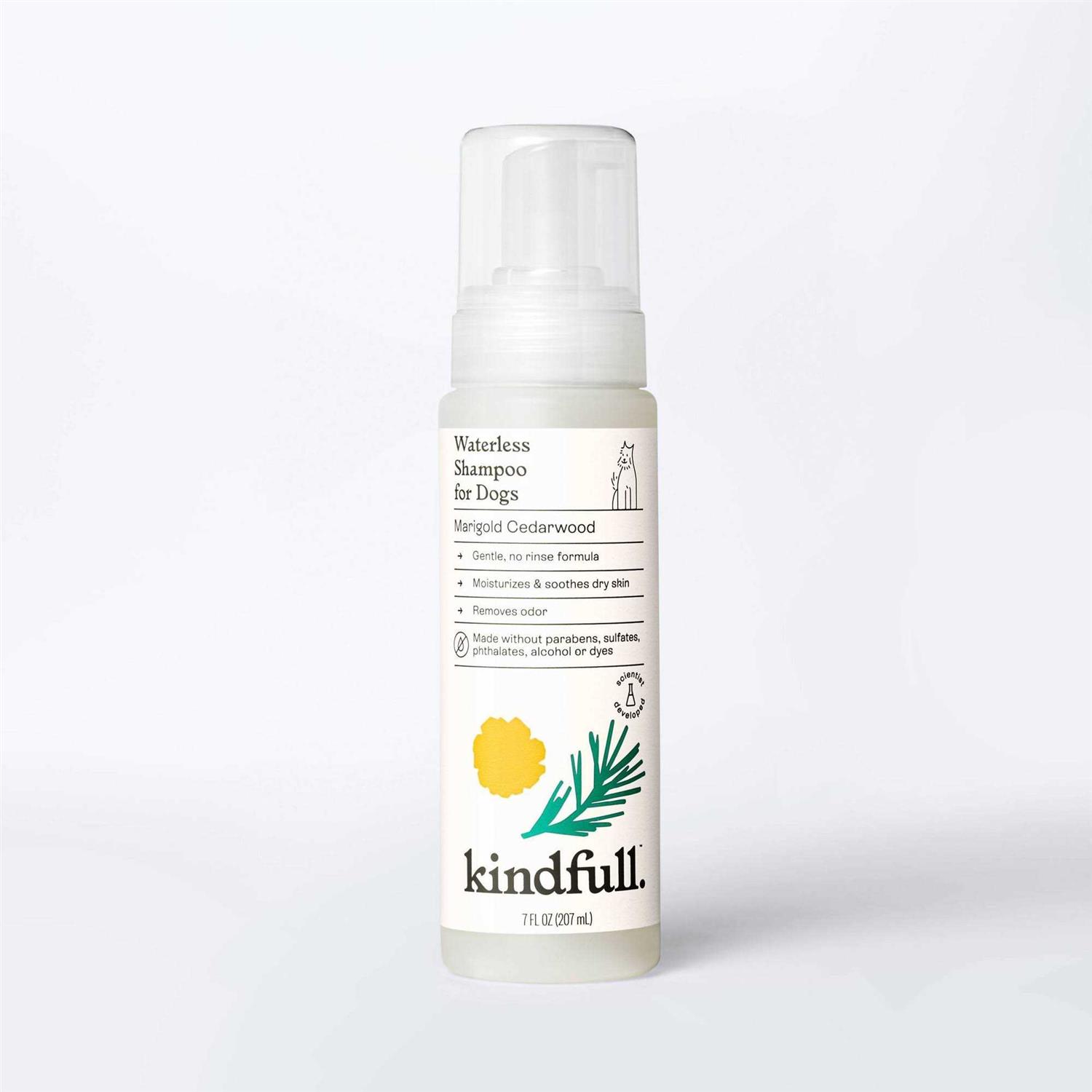 Kindfull Marigold Cedarwood Waterless Dog Shampoo