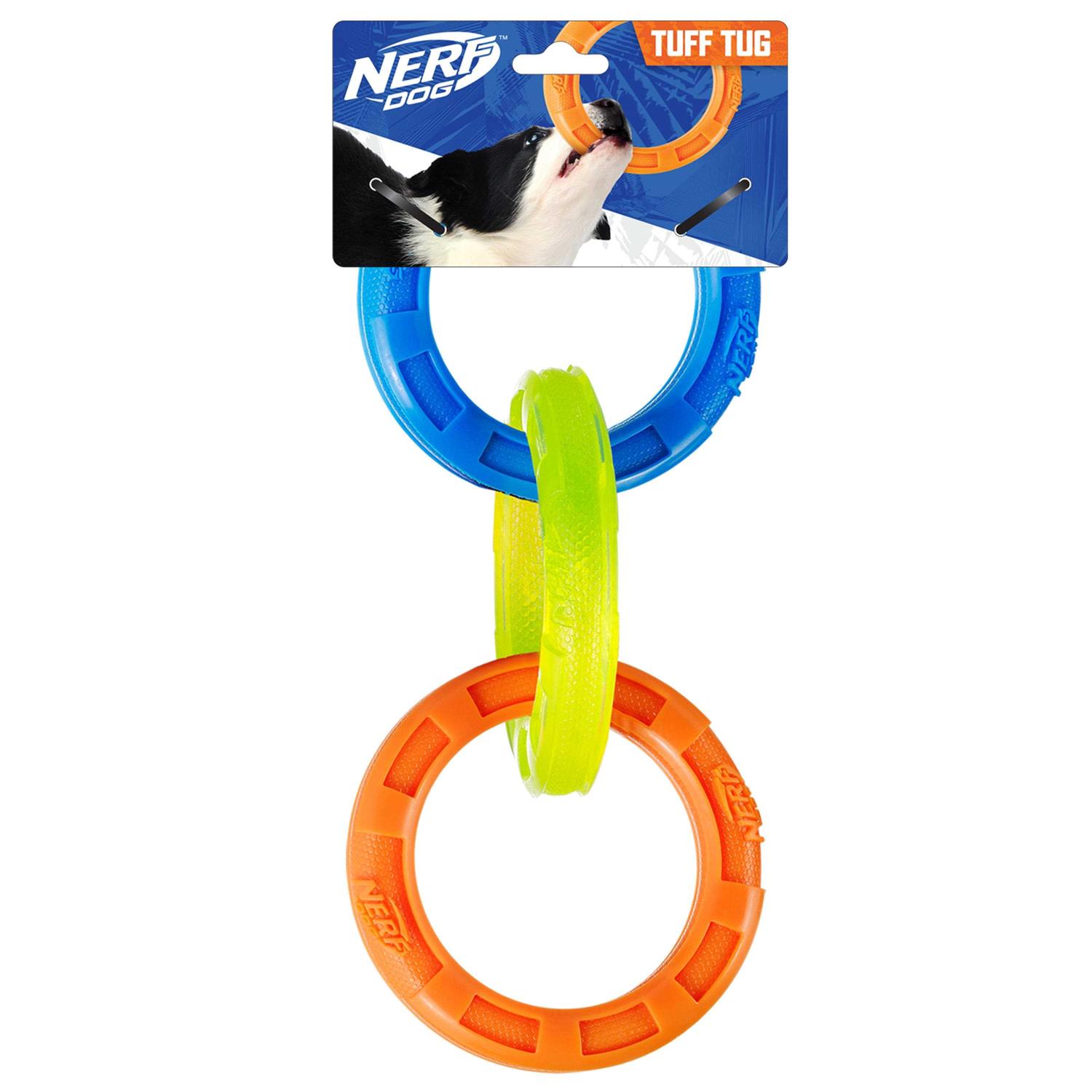 Nerf 3-Ring Tug Dog Toy