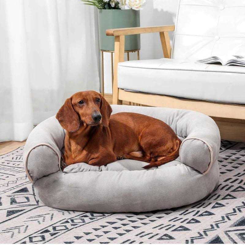 PupsDream Calming Dog Sofa Size Orthopedic Anti-Anxiety Dog Couch