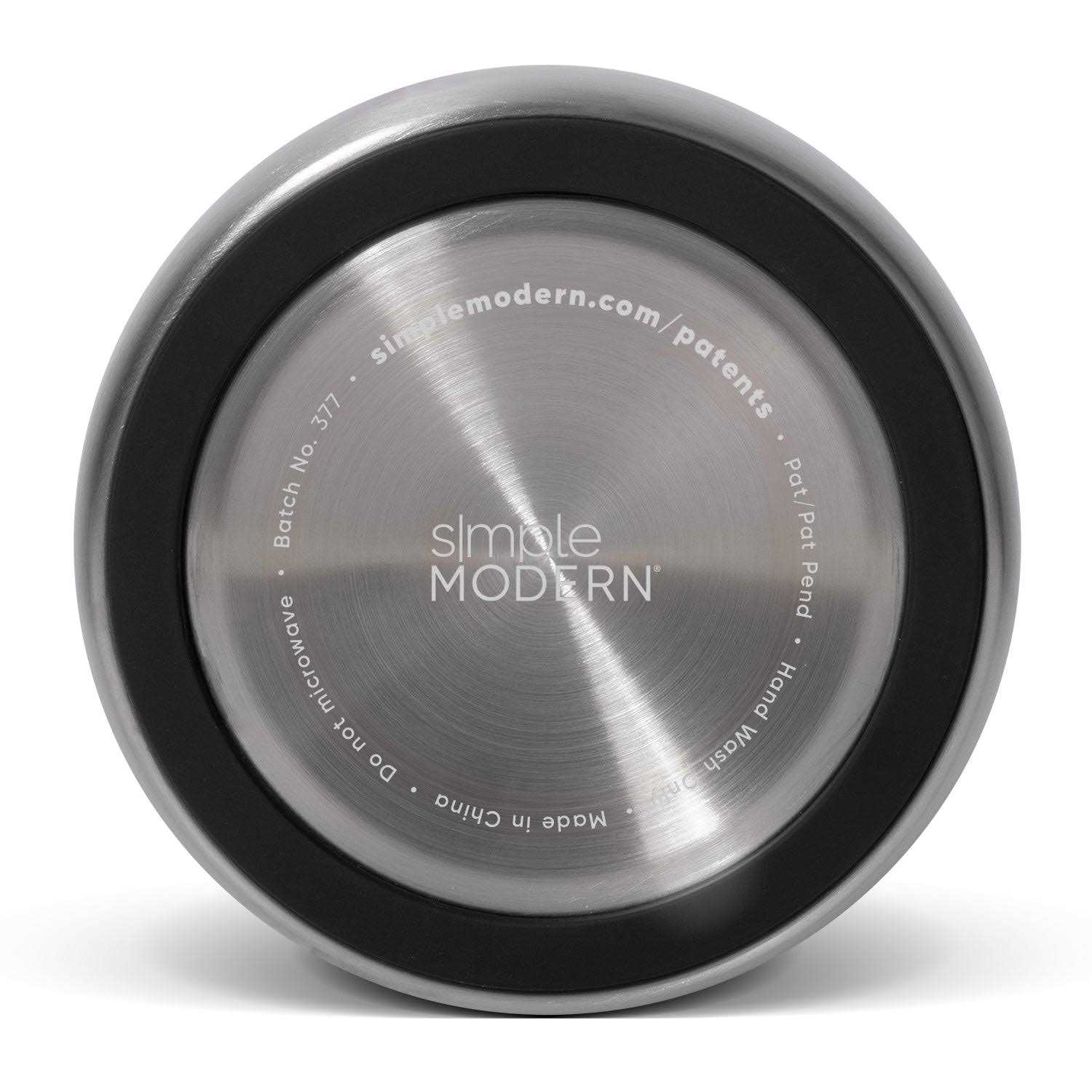 Simple Modern Stainless Steel Pet Water Bowl for Dogs & Cats