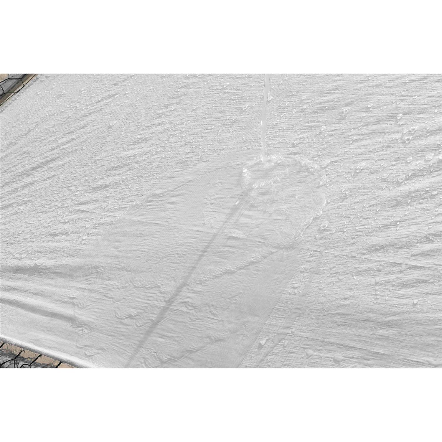 Carmyra Large Chicken Coop Walk-in Metal Poultry Cage House Rabbits Habitat Cage Spire Shaped Coop with Waterproof and Anti-Ultraviolet Cover