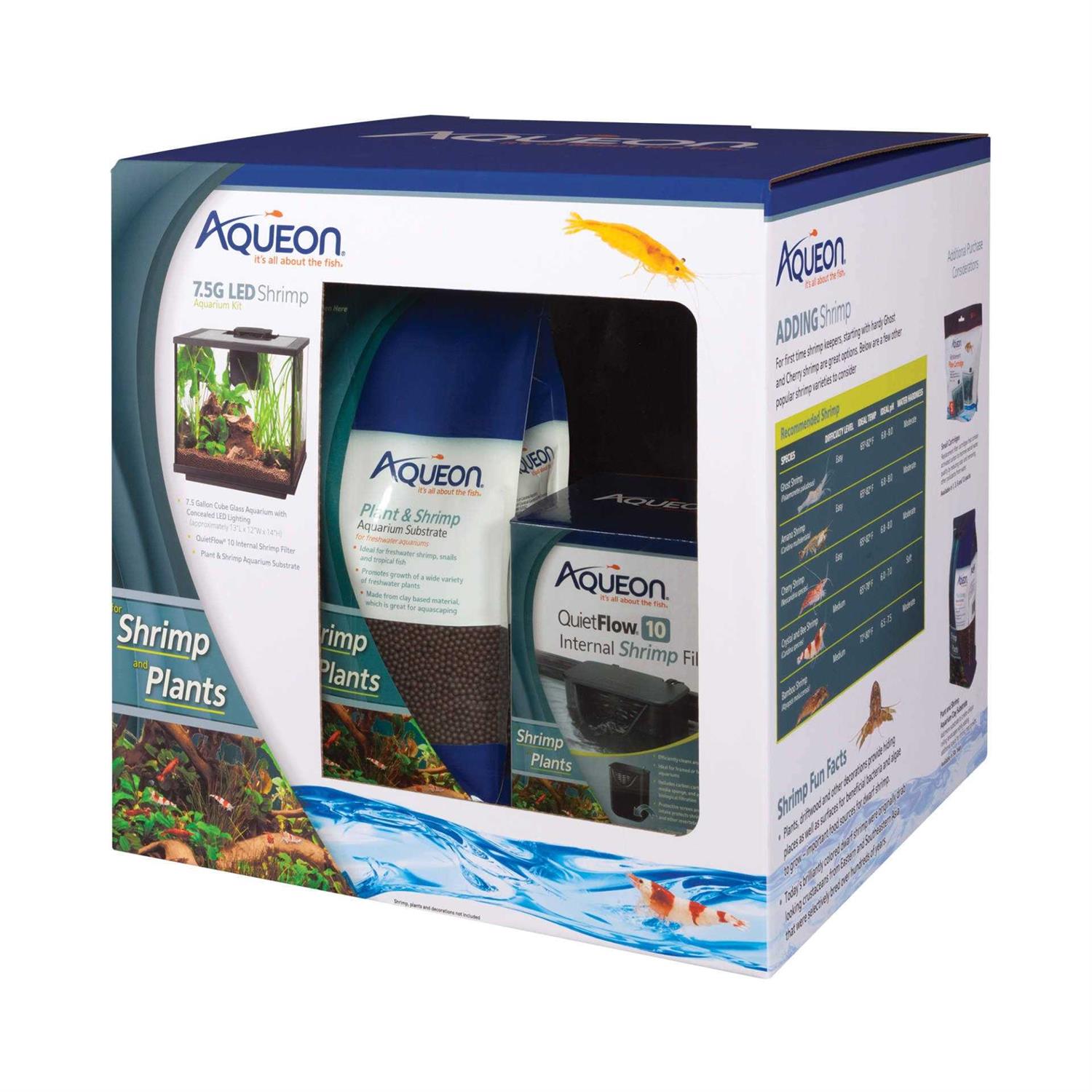 Aqueon 7.5 Gallon LED Shrimp Aquarium Kit