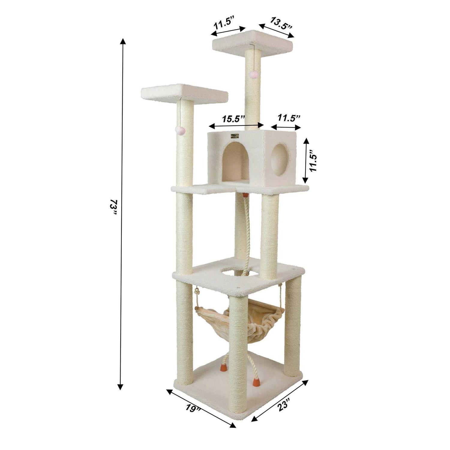 Armarkat Real Wood B7301 Classic Ivory Cat Tree