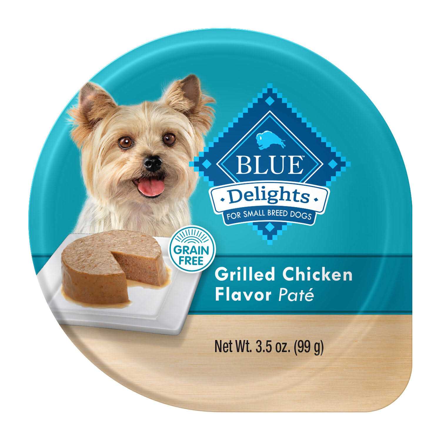 Blue Buffalo Delights Grilled Chicken Flavor Pate Small Breed Dog Food