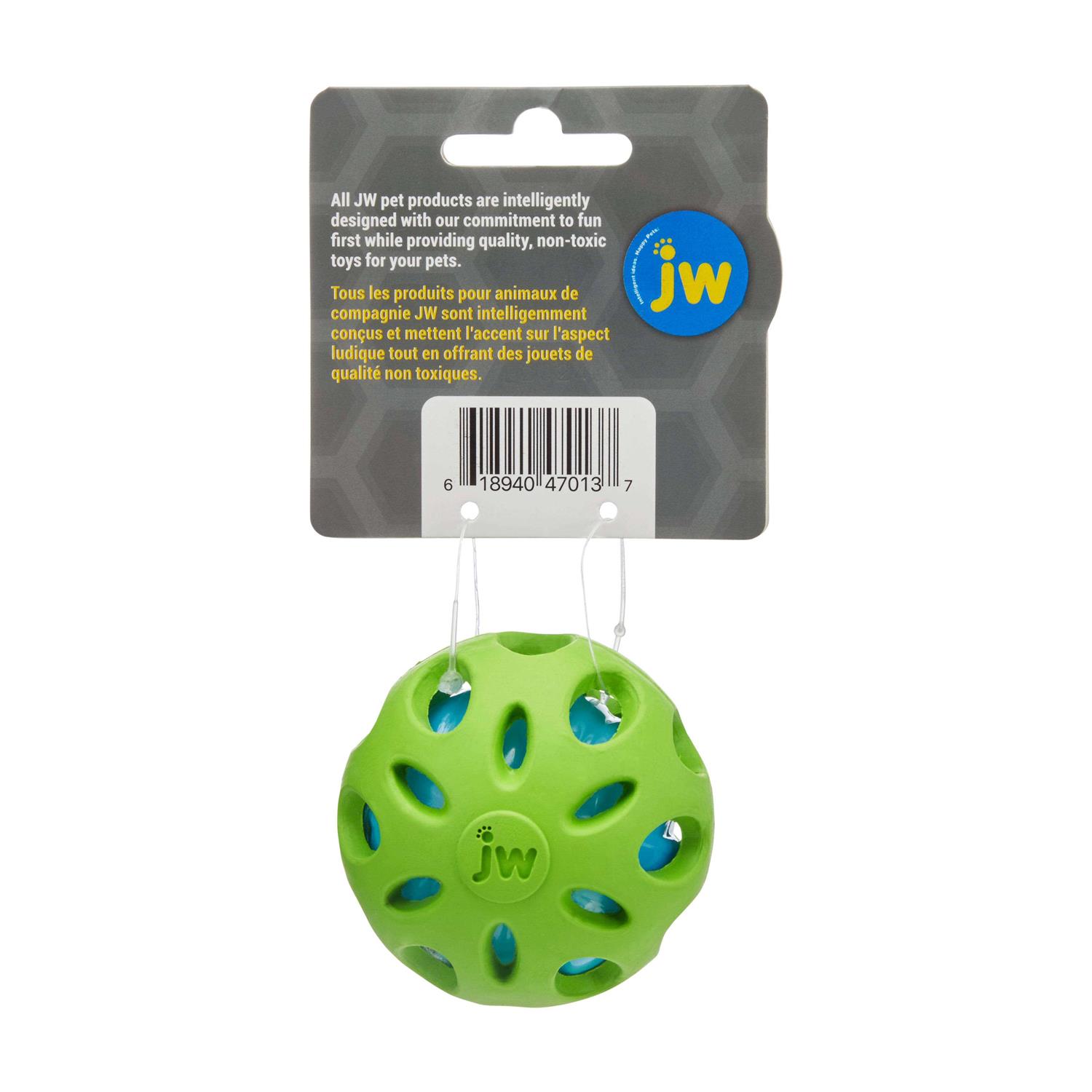 JW Pet Crackle Heads Ball Dog Toy