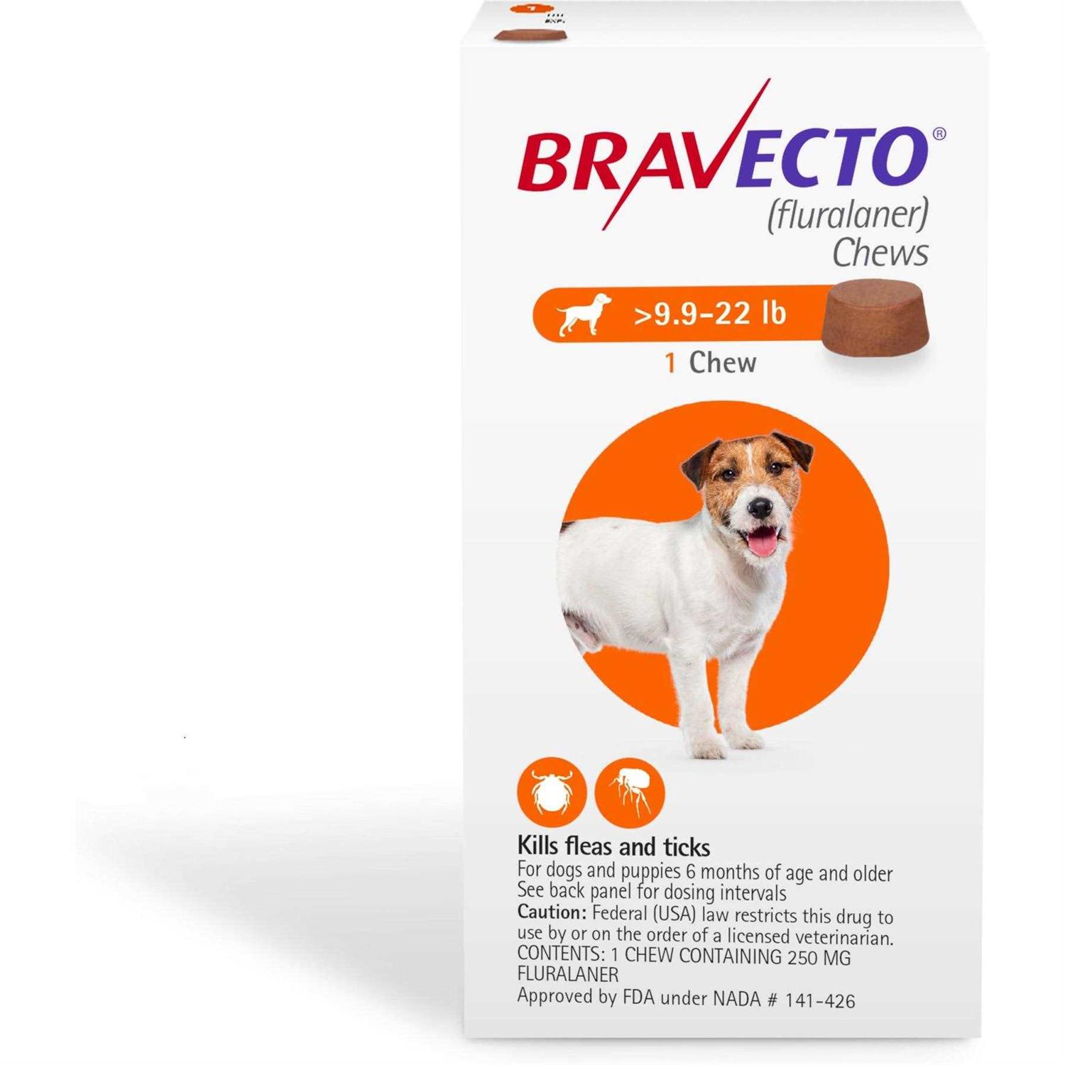 9.9-22 lbs Bravecto Chews for Dogs