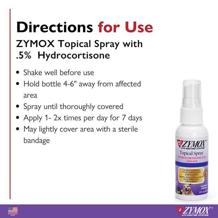 Zymox Hydrocortisone Topical Spray