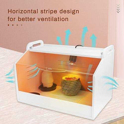 Chick Brooder Brooding Box for Chicks/Parrot/Duckling/Kittens/Puppies with Heating lamp