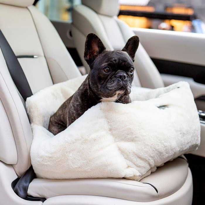 Nandog Pet Gear Ivory Cloud Collection Dog Car Seat Bed