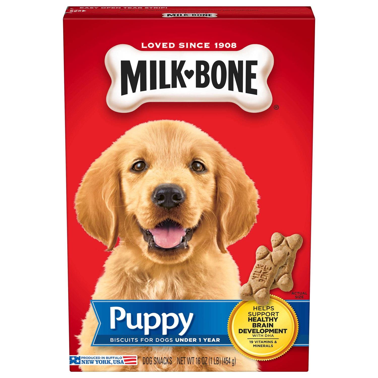 Milk Bone Dog Biscuits, Puppy – 16 oz box