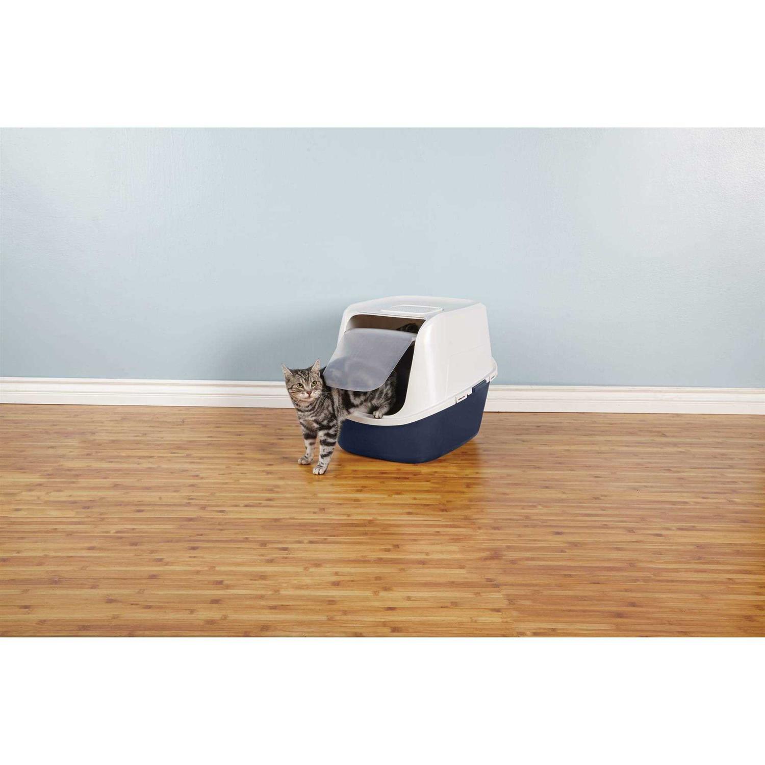 So Phresh Jumbo Enclosed Litter Box in Navy