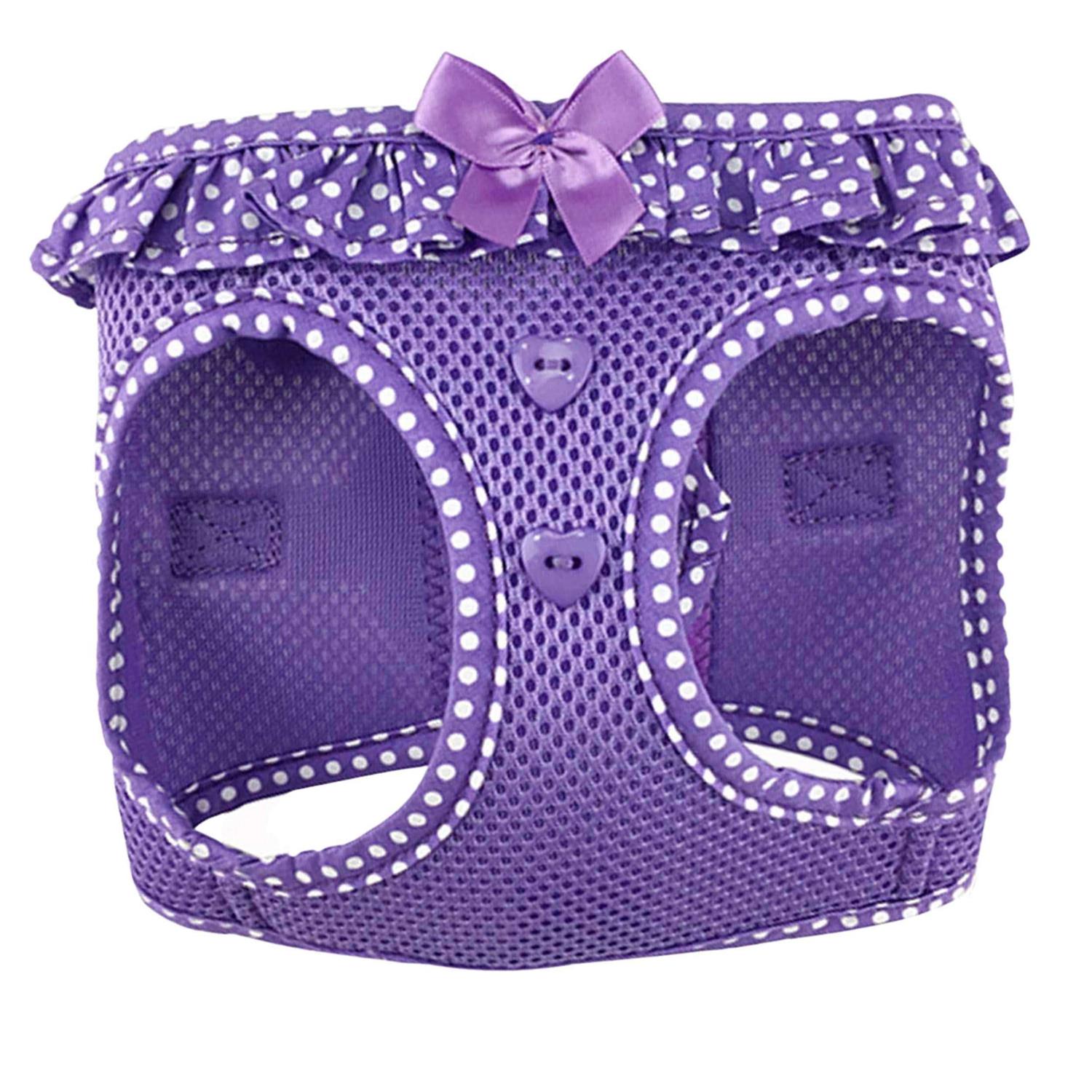 American River Choke Free Dog Harness Polka Dot
