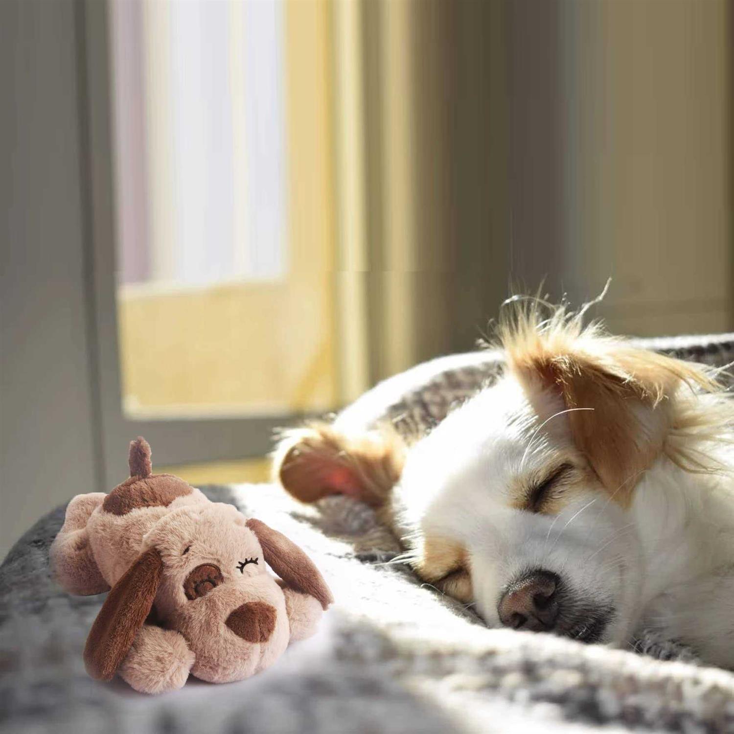 BEVERLYSHARK Beverly Shark Puppy Heartbeat Toy Dog Anxiety Relief Calming Aid Puppy Heartbeat Stuffed Animal Behavioral Training Sleep Aid Comfort