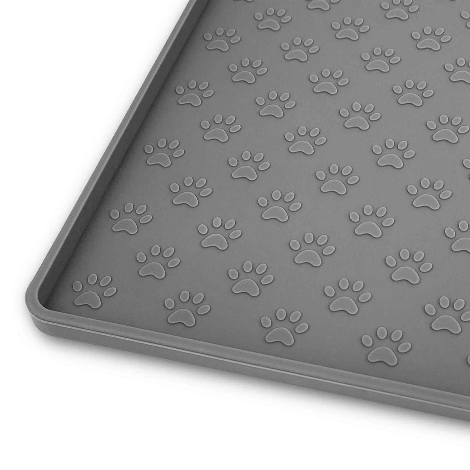 Ptlom Pet Placemat for Dog and Cat, Mat for Prevent Food and Water Overflow, Suitable for Small, Medium and Big Pet