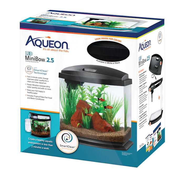 Aqueon LED MiniBow SmartClean Aquarium Kit