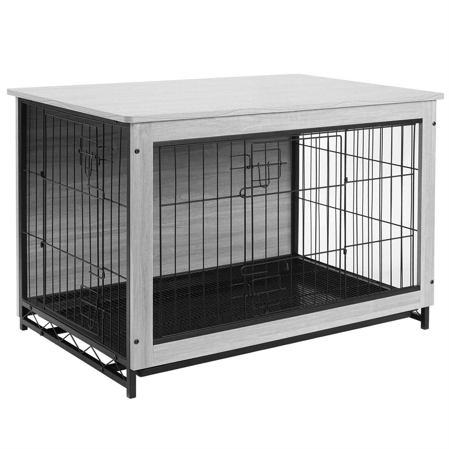 Pirecart Dog Crate Furniture Wooden Dog Kennel End