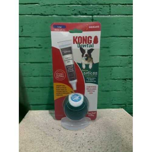 Kong Dental Ball & Teeth Cleaning Gel Dog Toy