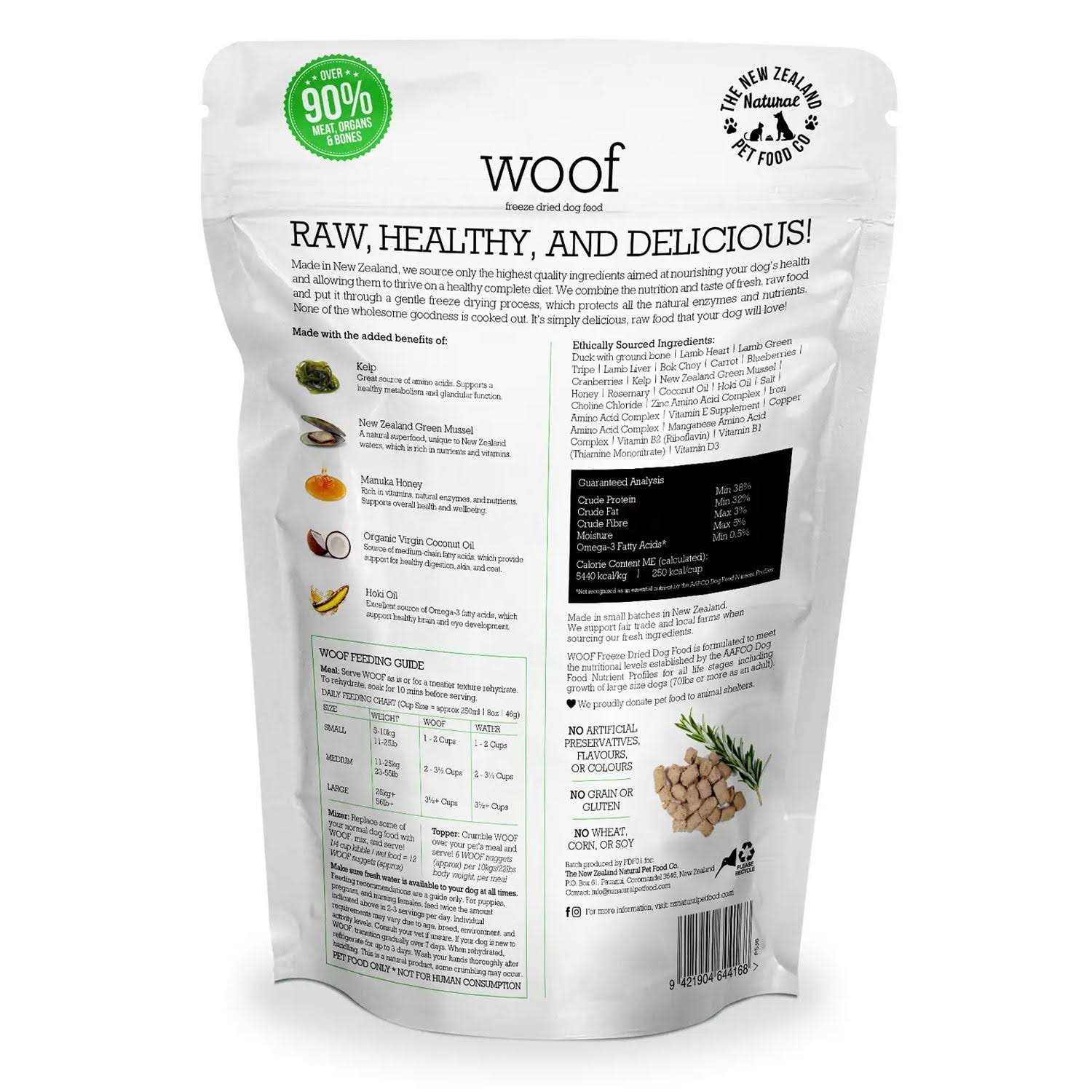 Woof Duck Freeze Dried Dog Food