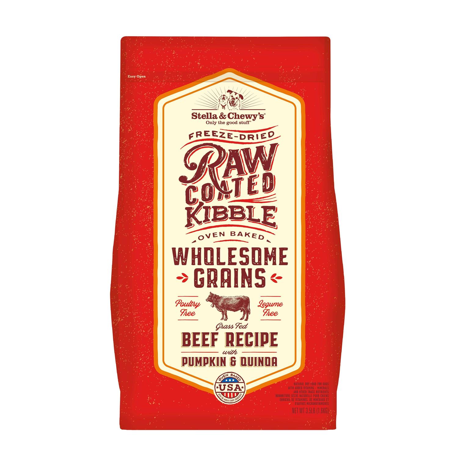 Stella & Chewy’s Raw Coated Kibble Recipe with Wholesome Grains Dog