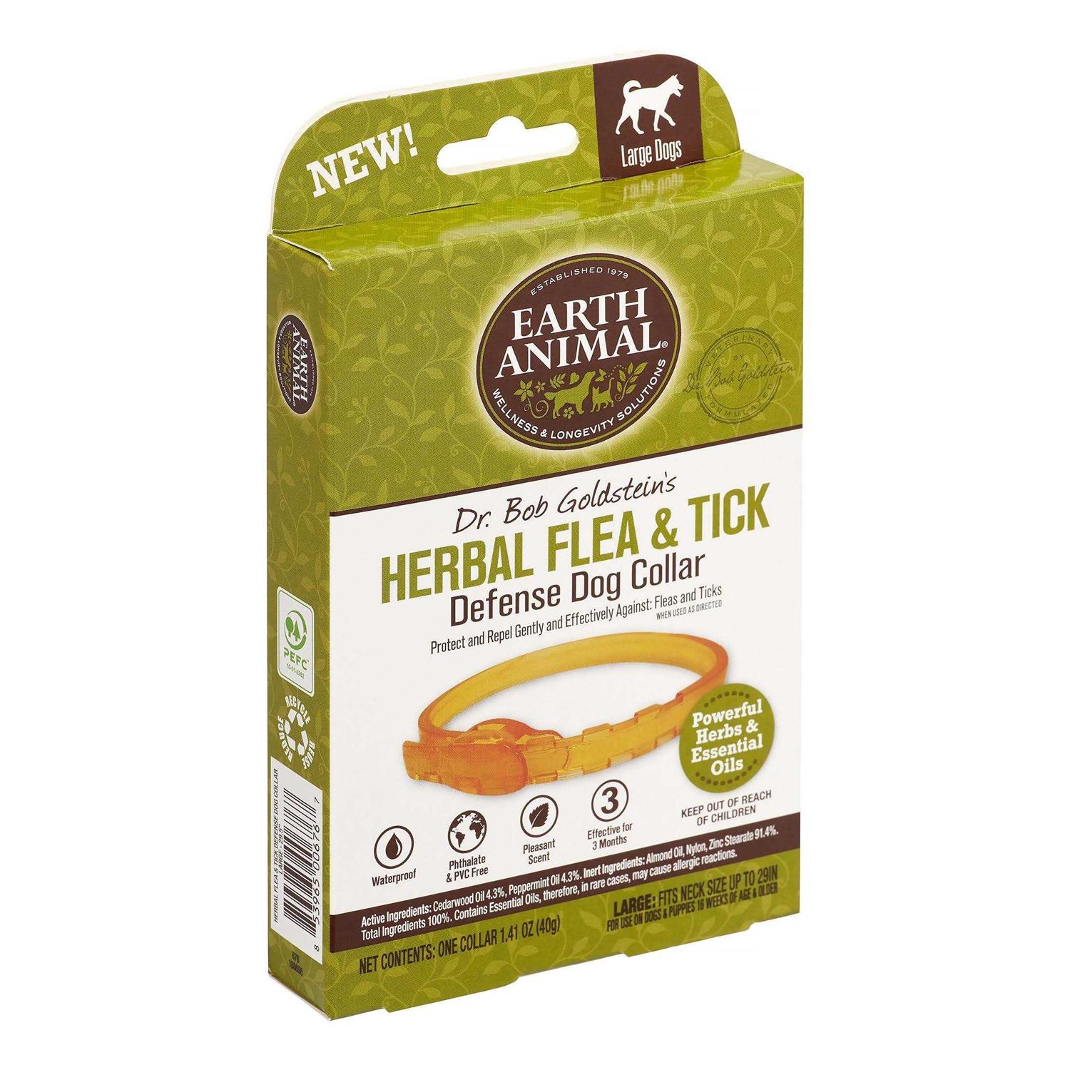 Earth Animal Herbal Flea Tick Collar for Dogs