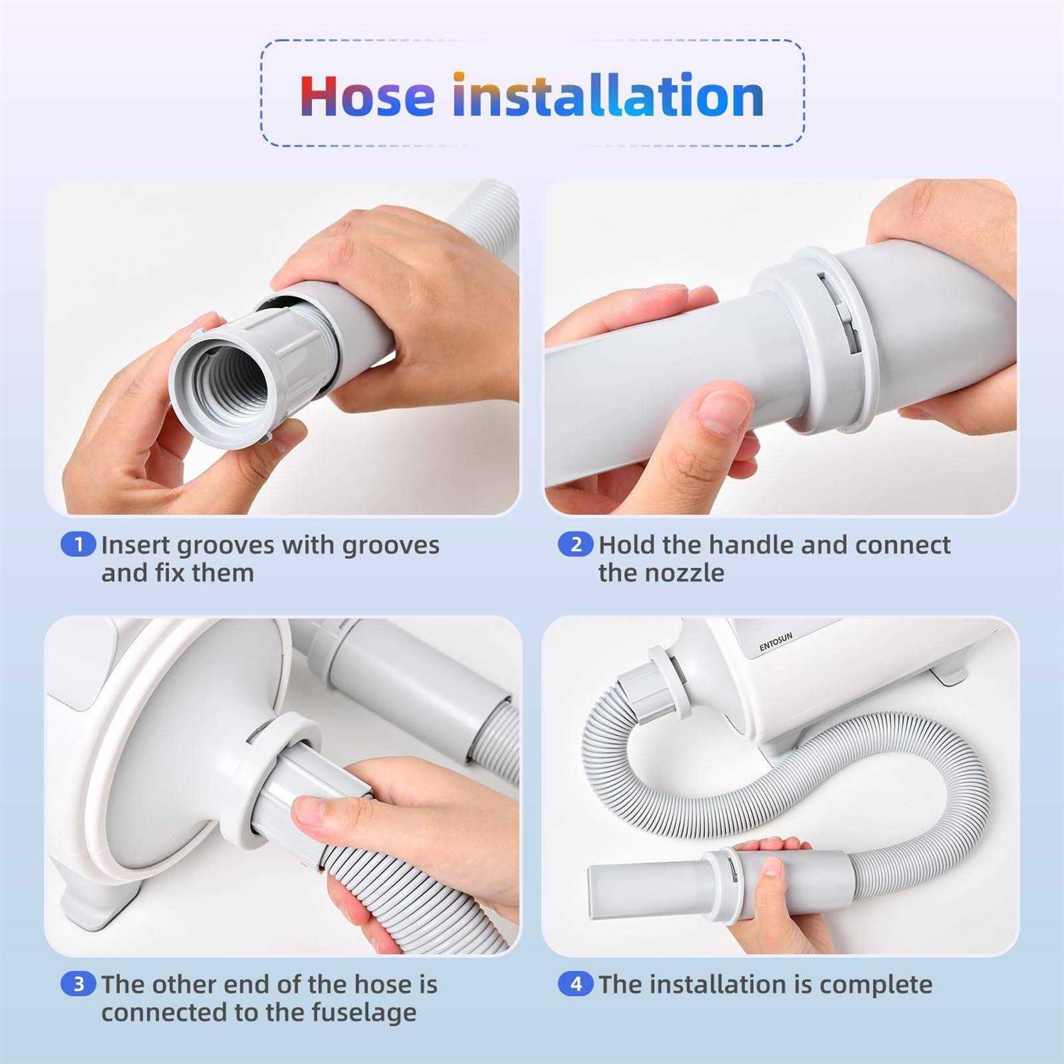 Entosun Dog Dryer, Pet Hair Dryer, 4.3hp/2800W Adjustable Speed and Temperature