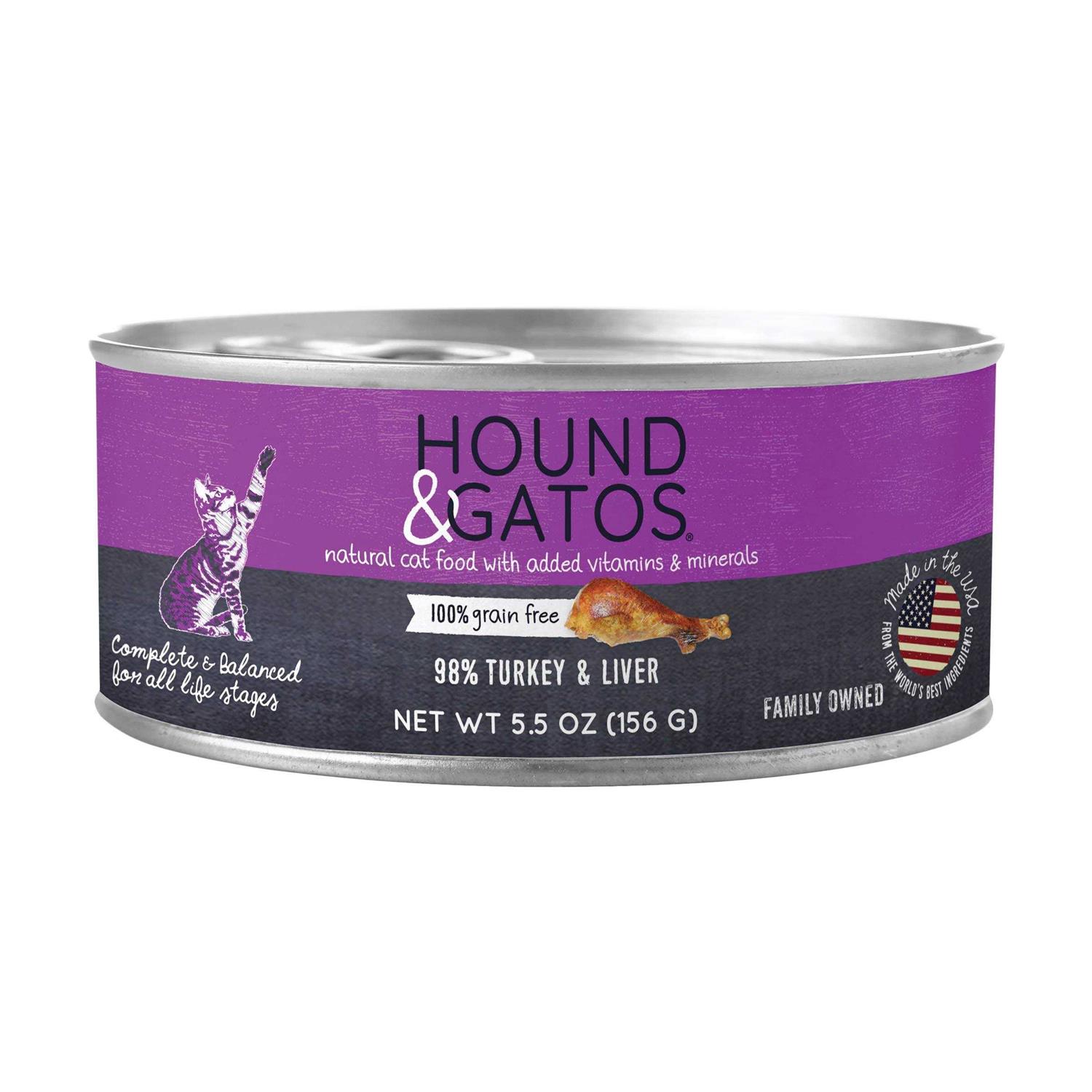 Hound & Gatos Canned Cat Food 5.5oz Liver