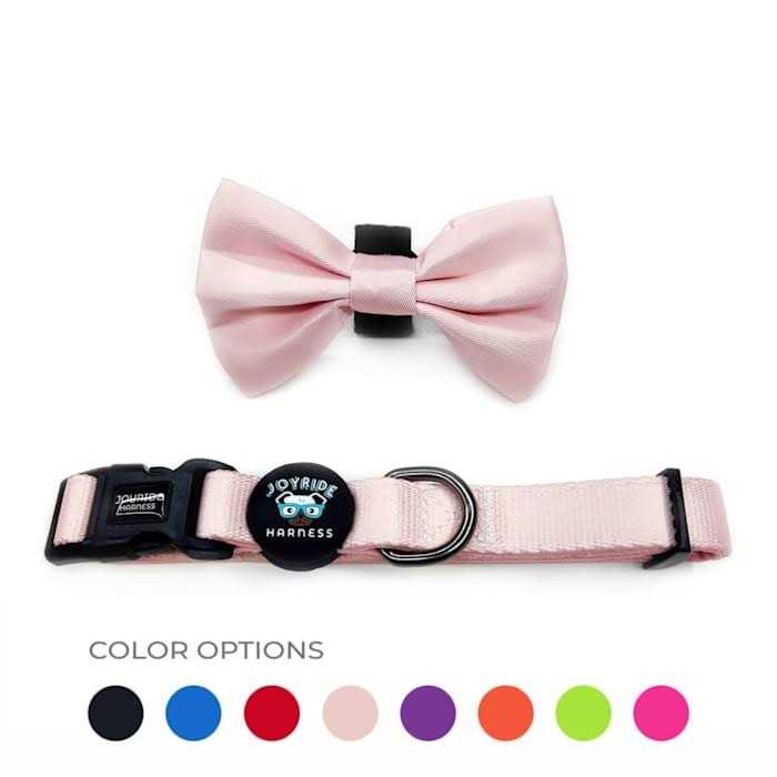 Joyride Harness Dog Collar + Removable Bow Tie