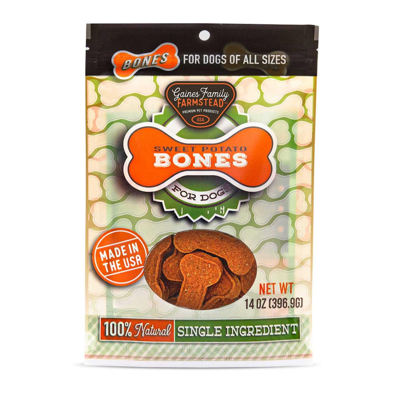 Gaines Family Farmstead Sweet Potato Bones Dog