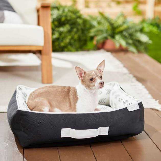 Frisco Indoor/Outdoor Bolster Cat & Dog Bed